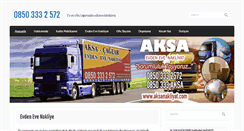 Desktop Screenshot of aksanakliyat.com